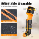 YESKUYAN LEG MASSAGER WITH HEAT AND COMPRESSION, FE-7204B - BLACK - Like New