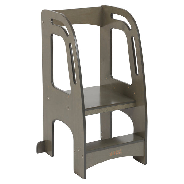 ECR4KIDS GIRLS CHEF'S HELPER KITCHEN TOWER - GRAY WASH - Like New
