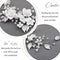 CASDRE FLOWER BRIDE WEDDING HAIR VINE PEARL BRIDAL HEADPIECE - SILVER - Like New