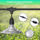 DANSHINRO 6-LIGHT OUTDOOR LED GROW LIGHTS 21.3FT STRING LIGHTS PALE RED - Like New
