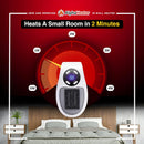 GENERIC PLUG-IN MINI HEATER TOASTY COMFORT ANYWHERE SIMPLY PLUG OUTLET - WHITE - Like New