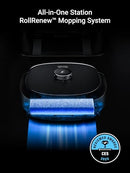EUREKA J20 ROBOT VACUUM SELF EMPTYING, 8000PA SUCTION, AUTO MOP WASHING - GRAY - Like New
