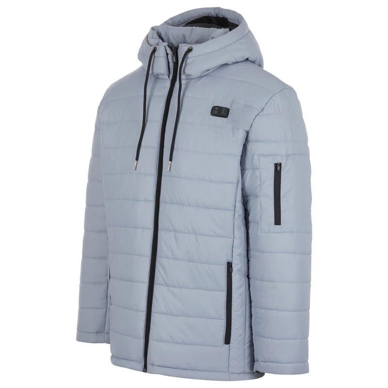 HELIOS – The Heated Coat – PAFFUTO Style For Men – Grey Wolf - - Scratch & Dent