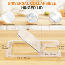 HOMENOTE SOUS VIDE CONTAINER 12 QUART UNIVERSAL COLLAPSIBLE HINGED LID CLEAR - Brand New