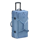 FLORENCE BY MILLS ON A ROLL TWO WHEEL ROLLING TRAVEL DUFFLE BAG - ZINC BLUE - Like New