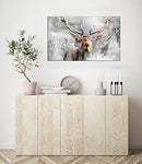 Cabin Deer Wall Decor Hunting Wildlife Canvas Wall Art Rustic Pictures - Brand New