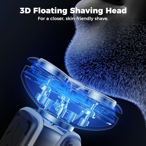 HULUNI ELECTRIC RAZOR FOR MEN 3D MAGNETIC ELECTRIC SHAVER - - Scratch & Dent
