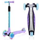WV WONDER VIEW 3 WHEEL SCOOTER KIDS AGES 6-12 LIGHTUP WHEELS LS306 - PURPLE - Like New