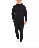 BLU ROCK NEW YORK MEN'S TECH FLEECE HOODIE AND JOGGER SWEATPANTS - XL - BLACK - Like New