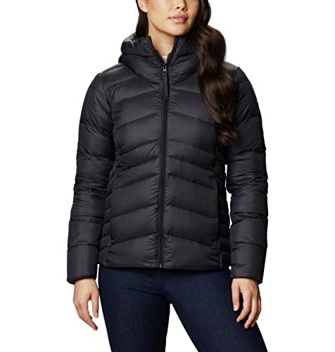 COLUMBIA WOMEN'S AUTUMN PARK DOWN HOODED JACKET - BLACK - X-LARGE - Brand New