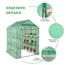 KARL HOMES KARL HOME56 IN. W X 56 IN. D X 77 IN. H GREENHOUSE - GREEN - Like New