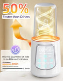 KUMIKIMI 12 IN 1 FAST BABY BOTTLE WARMER CONSTANT TEMP MILK WARMER - GRAY/WHITE - Like New