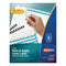 AVERY PRINT & APPLY CLEAR LABEL UNPUNCHED DIVIDERS 5-TAB 25 SETS - 11443 - MULTI - Like New