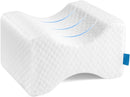 LESUMI Memory Foam Knee Pillow, Sleeping Leg Pillow, for Side Sleepers - White - Like New