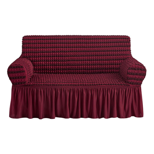 NICEEC Love Seat Slipcover Red Love Seat Cover 1 Piece Easy Fitted Sofa Couch - Like New