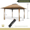 ARROWHEAD OUTDOOR 13’x13’ Pop-Up Canopy 150D Fabric KGS0389U - Brown/Tan Like New