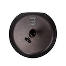 CALIFORNIA UMBRELLA 75LB ROUND CONCRETE WEIGHTED POWDERCOATED UMBRELLA - BLACK - Like New