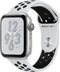 Apple Watch Nike+ Series 4 (GPS) 44mm Silver Case Pure Plat/Black Band MU6K2LL/A Like New