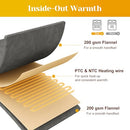 SUNVIVI HEATED BLANKET KING SIZE Heating Electric Throw Blanket Dual Control - Brand New