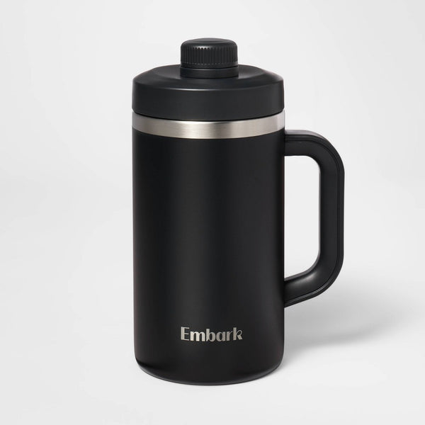 EMBARK 64OZ STAINLESS STEEL JUG - BLACK - BLACK - Scratch & Dent