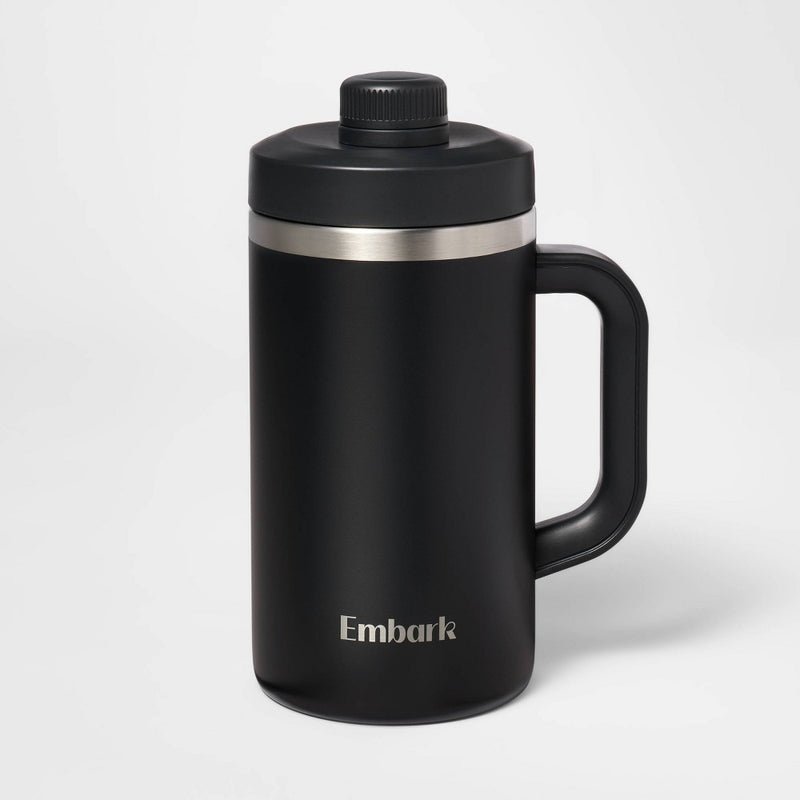 EMBARK 64OZ STAINLESS STEEL JUG - BLACK - BLACK - Scratch & Dent