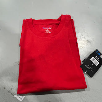 BLACK ICE PLAIN SHORT SLEEVES T-SHIRT, LARGE - SIZE: MEN L - RED - Brand New