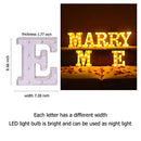 Marquee Letter Lights, 1000 PCS Red Silk Roses Light Up Letter - B08L4BYDDL - Like New