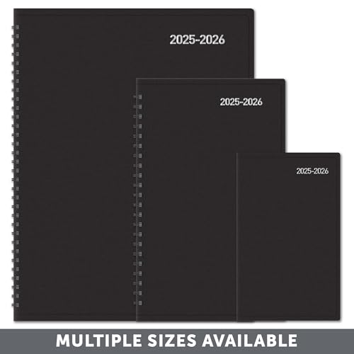 OFFICE DEPOT 2025-2026 OFFICE DEPOT 14-MONTH ACADEMIC PLANNER 5"X8" - BLACK - Like New