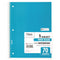 MEAD SPIRAL NOTEBOOK 1 SUBJECT WIDE RULED 70 SHEETS 10-1/2" X 8" 05510AY7 BLUE - Brand New
