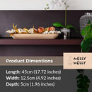 Melly Welly 17.5” Handcrafted Wooden Dough Bowl Artisan Paulownia Wood - Brand New