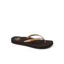 RF001660BPE REEF WOMEN'S GINGER BEACH FLIP FLOPS BROWN/PEACH SIZE 11 - Like New