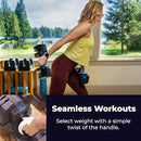 Teeter ProFlex 432 Adjustable Dumbbell Weight Set, 8 in 1 Free Weights 32lb - Like New