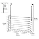 IDESIGN CLASSICO METAL OVER THE CABINET ORGANIZER BASKET - SILVER - Like New