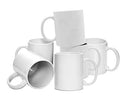 KISEER Set of 6 Sublimation Blank Mugs 11oz Classic Ceramic Coated - Brand New
