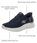 Skechers Women's Go Walk Flex Eva Hands Free Slip-Ins Sneaker Navy/Pink, 9.5 - Like New