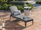 KETER JAIPUR GARDEN SUN LOUNGER ADJUSTABLE BACKREST FOLDING GARDEN LOUNGER - Like New
