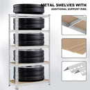 SAMRELAX 5 Tier Storage Shelves, 2 pcs Adjustable & Detachable B0FKTGR3VK White - Brand New