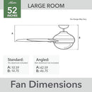 Hunter Fan CC52591-A 52" Indoor Ceiling Fan Light Kit Remote - Matte White - Like New