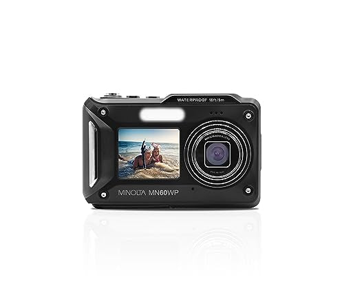 MINOLTA MN60WP 48MP 4K ULTRA HD DUAL SCREEN WATERPROOF CAMERA - - Scratch & Dent