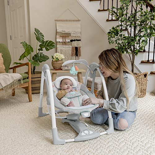 Ingenuity ConvertMe 2-in-1 Compact Portable Automatic Baby Swing & Infant Seat - Like New