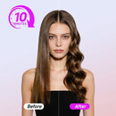 DYHOO PROFESSIONAL FLAT IRON & CERAMIC CURLER, HAIR STRAIGHTENER LCD - PINK - Like New