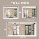 AMORHO 72"X 36" LED BATHROOM MIRROR BLACK FRAME LIGHT BACKLIT L001B18191 - BLACK - Like New