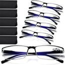 Reading Glasses Men - 5 pack TR90 Reading Glasses Blue Light Blocking Readers - Like New