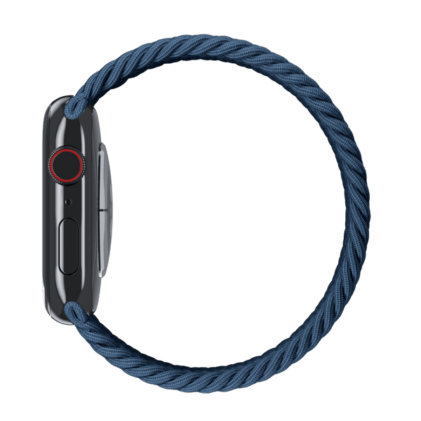 APPLE WATCH 45MM BRAIDED SOLO LOOP SIZE 7 - STORM BLUE - Like New
