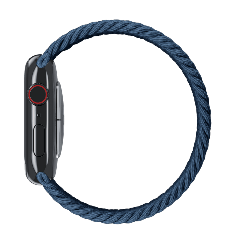 APPLE WATCH 45MM BRAIDED SOLO LOOP SIZE 7 - STORM BLUE - Like New