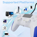 IWGAME WIRED CONTROLLER FOR PS-5/PC - WHITE - Like New