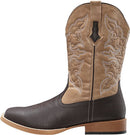 09-020-1900-0013 ROPER CLASSIC SQUARE TOE MID CALF COWBOY BOOTS Brown Size 10 - Brand New