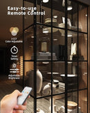 Tedmos USB Rechargeable LED Puck Lights Control, 2400mAh Battery, White - Like New