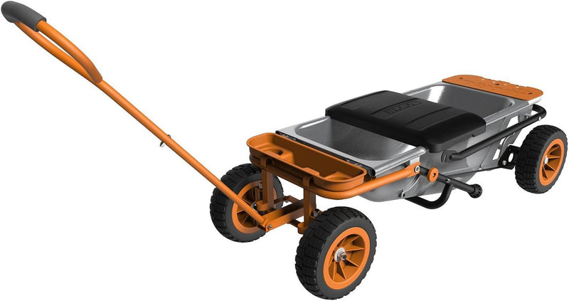 Worx WA0228 Aerocart Wheelbarrow Wagon Kit - Orange Like New