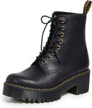 23921001 Dr. Martens Women's Shriver Hi Fashion Boot Black Burnished Wyoming 7 Like New